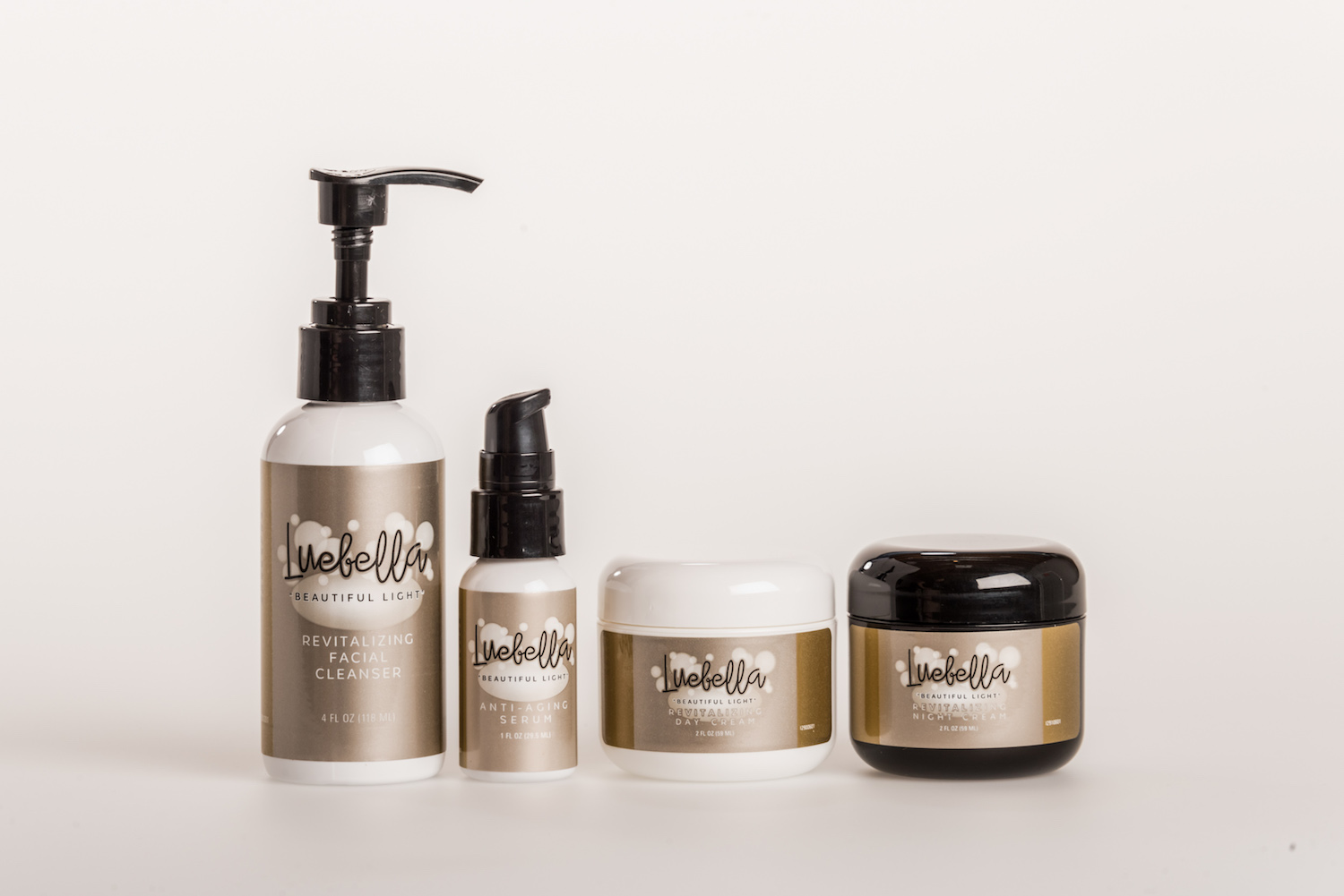 Our Luebella skin care system can help you break bad skin care habits with a whole kit of products.