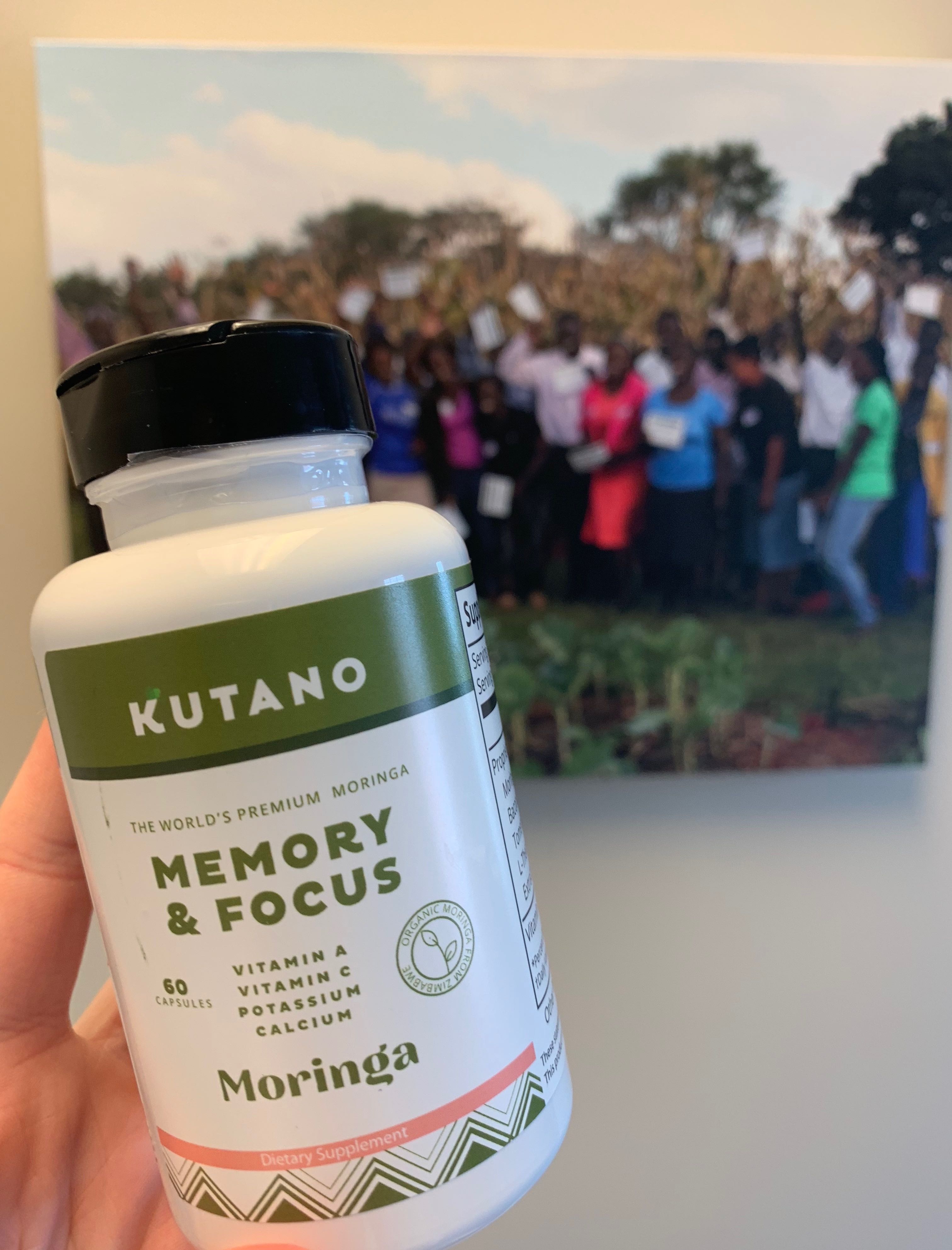 Kutano Memory & Focus moringa capsules are improving memory and mental clarity.